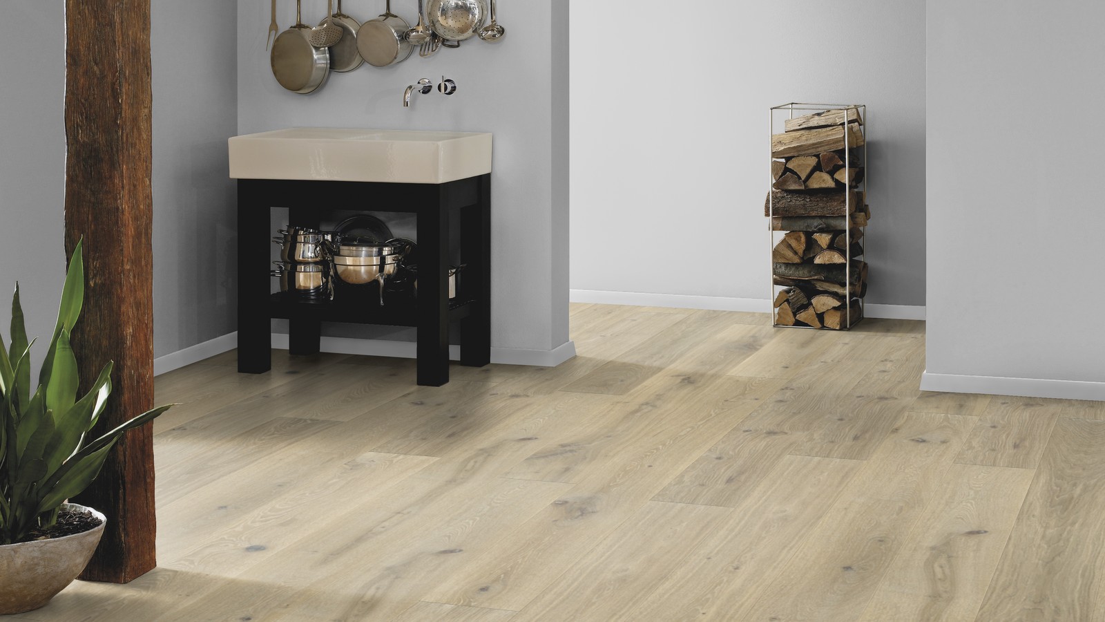 PARADOR Parkett Planke Eiche weiss gekälkt Landhausdiele matt lackiert | Sonderedition | 17 m²-#