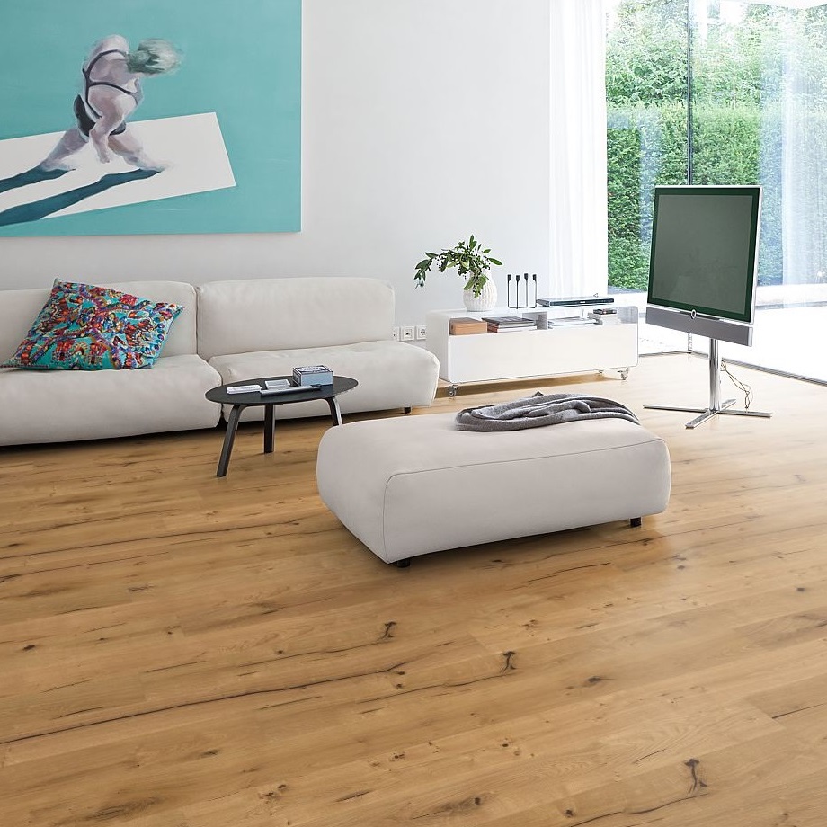 POWER FLOOR Parkett Eiche Schloßdiele gebürstet geölt 4-seitige Mini-V-Fuge-4250715102407 guenstig bei bodenverkauf.de kaufen POWER FLOOR Parkett Eiche Schloßdiele gebürstet geölt 4-seitige Mini-V-Fuge-4250715102407