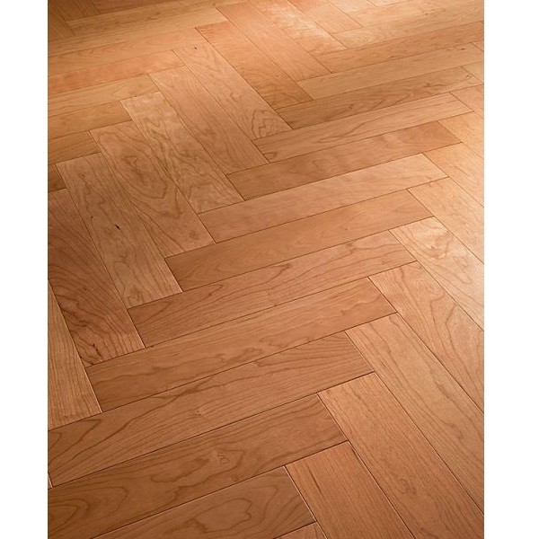 Kirschbaum amerikanisch 8048 harmonisch lackiert PS 400 Fischgrät inklusive Sockelleisten: 30,0 m²-4011138115227