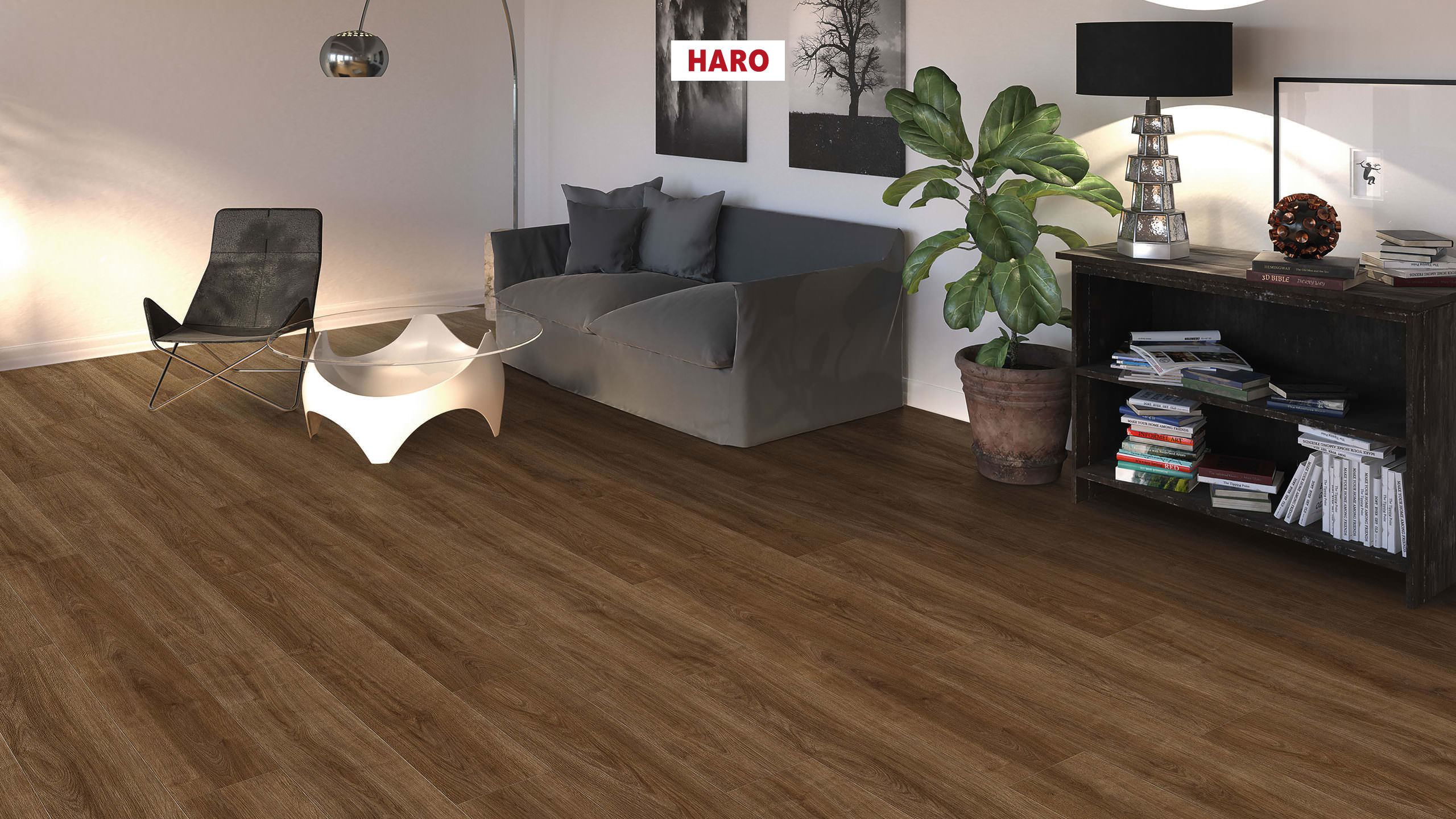 HARO Laminat Eiche Eleganza geräuchert authentic Landhausdiele 4V | Tritty 100 | 2. Wahl | 32,5 m²-4018427482633 guenstig bei bodenverkauf.de kaufen HARO Laminat Eiche Eleganza geräuchert authentic Landhausdiele 4V | Tritty 100 | 2. Wahl | 32,5 m²-4018427482633