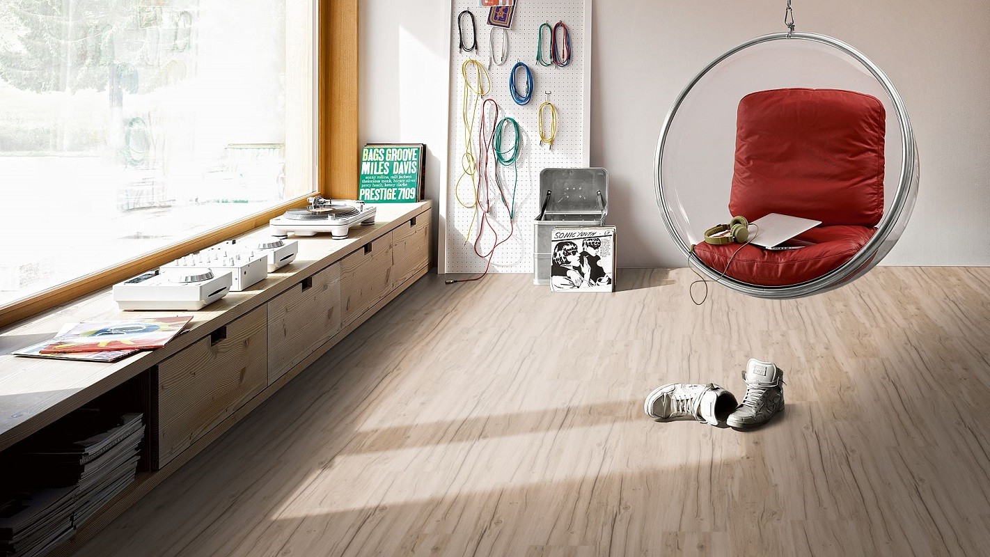 PARADOR Vinylboden Eiche Memory geschliffen Landhausdiele Gebürstete Struktur | Basic 4.3-4014809170174