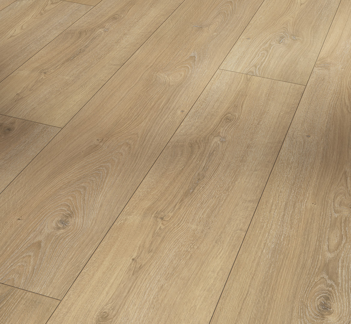 PARADOR Laminat Eiche Nova gekälkt Naturstruktur Schlossdiele 4-seitige V-Fuge | Trendtime 6 | 8 m²-4014809167952