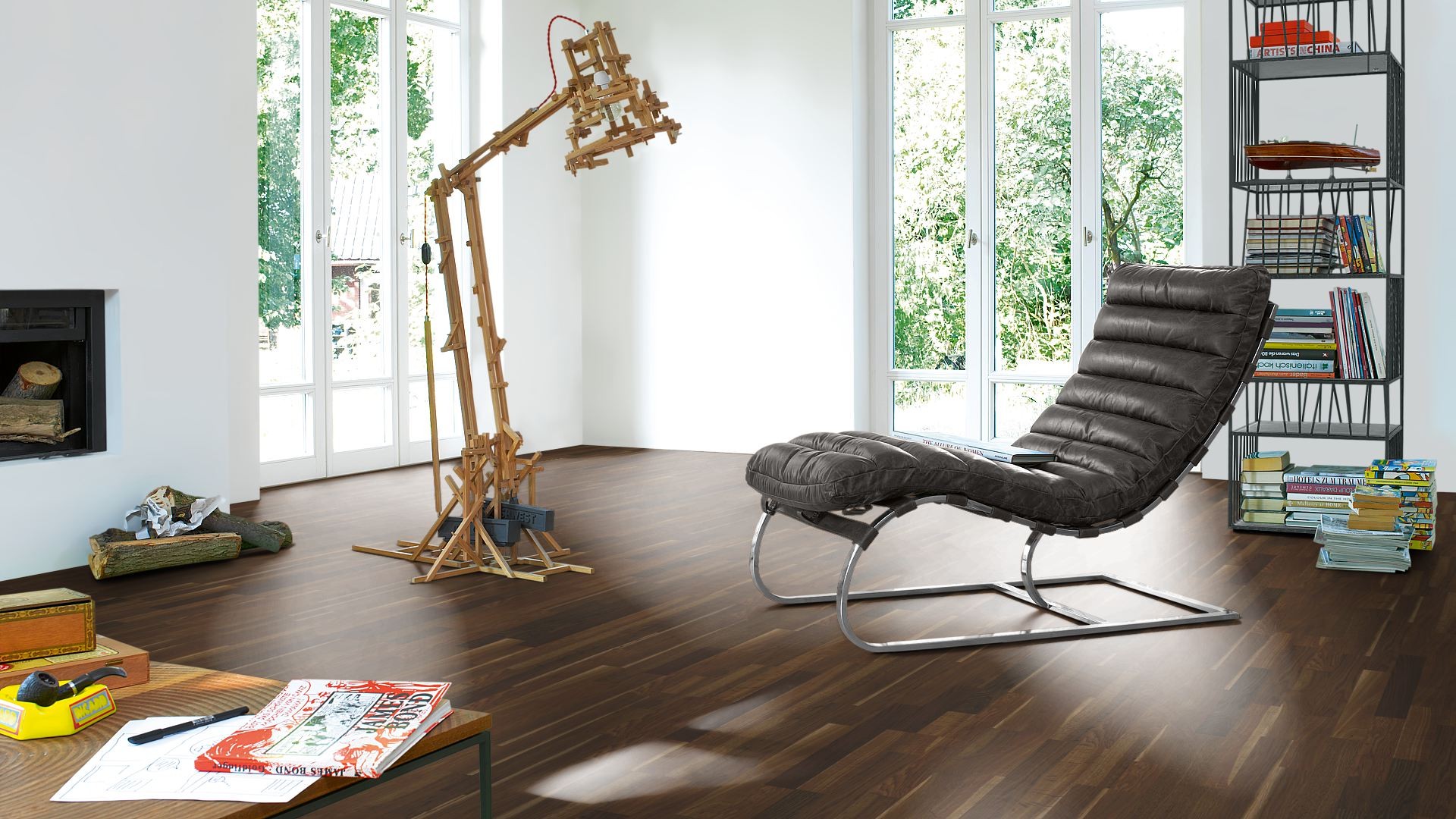 PARADOR Laminat Räuchereiche Schiffsboden 3-Stab Feinholzstruktur | Classic 1060 | 15 m²-4014809154129