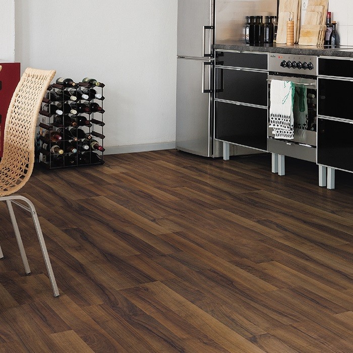 HARO Laminat Nussbaum Comfort glatt matt 2-Stab | Tritty 75 | 2.Wahl-4018427310462