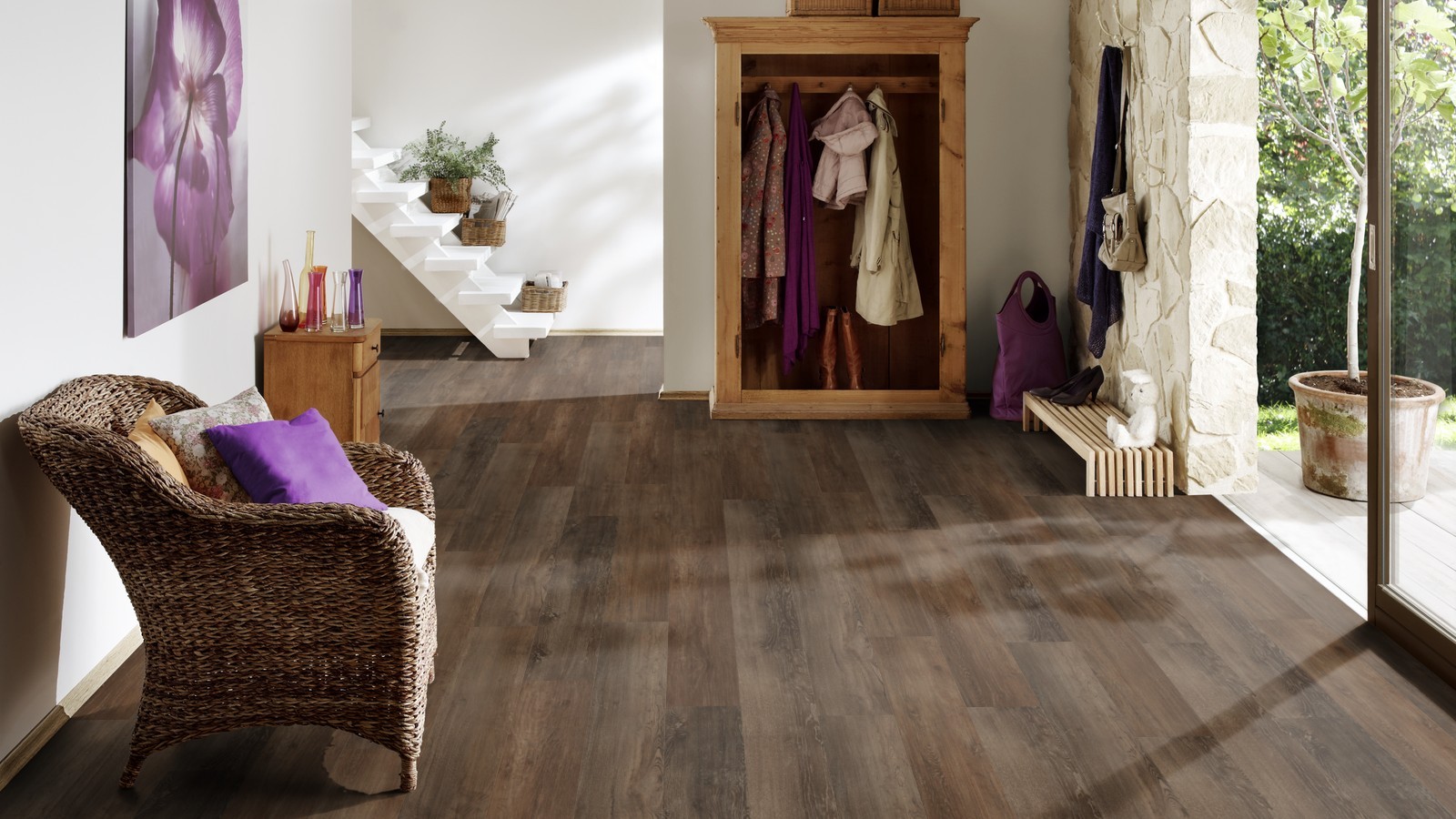 TER HÜRNE Vinylboden Eiche Nairobi braun Landhausdiele I04 | Straight Choice | 20 m²-4012853128523