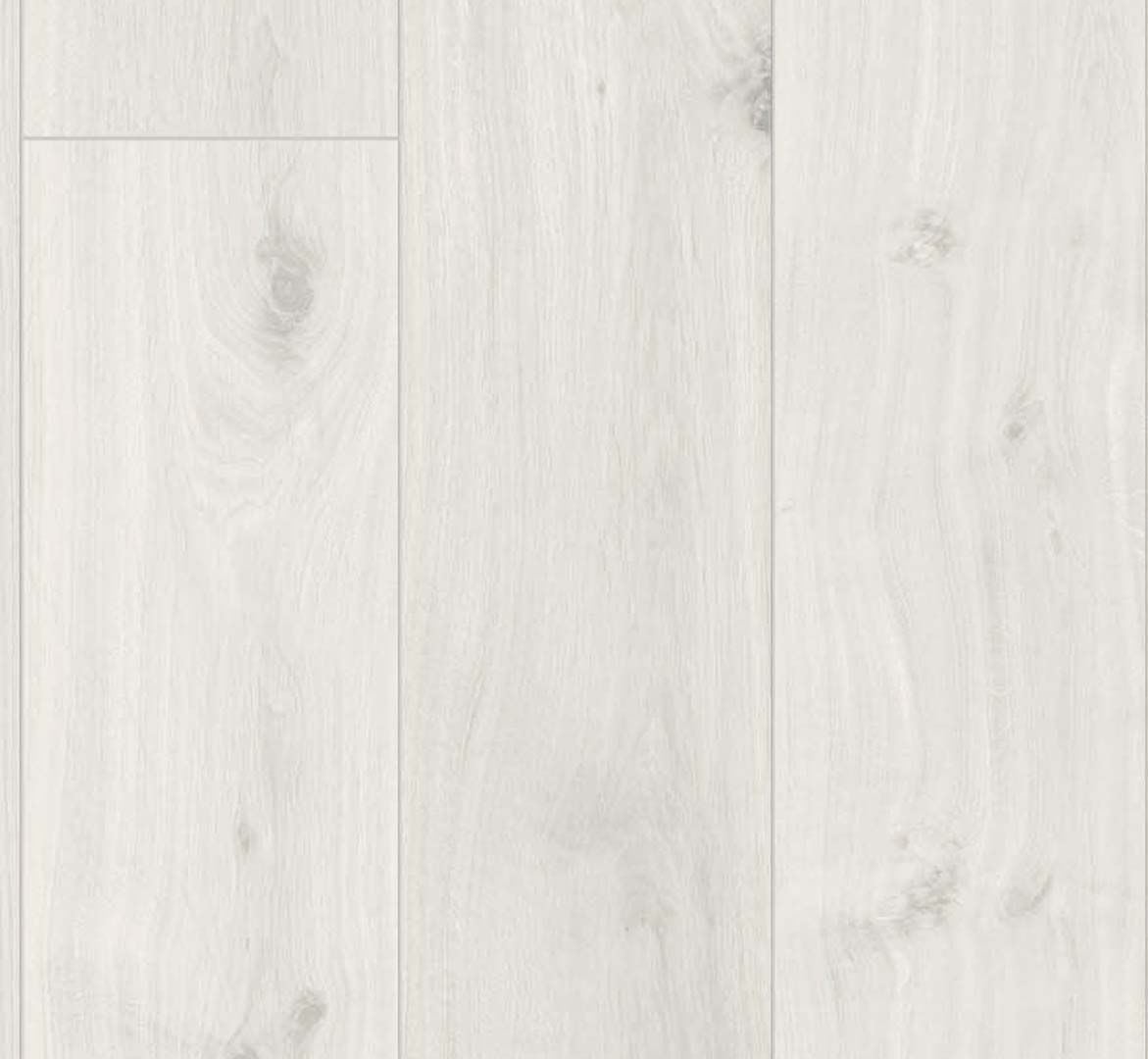 PARADOR Laminat Eiche kristallweiß Landhausdiele Holzstruktur 4-seitige V-Fuge | Basic 400 | 18 m²-4014809152774