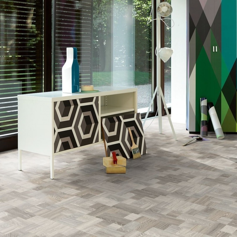 PARADOR Laminat Eiche Louvre gekälkt 4-seitige Mini-V-Fuge | Trendtime 4 | 25 m²-4014809150619