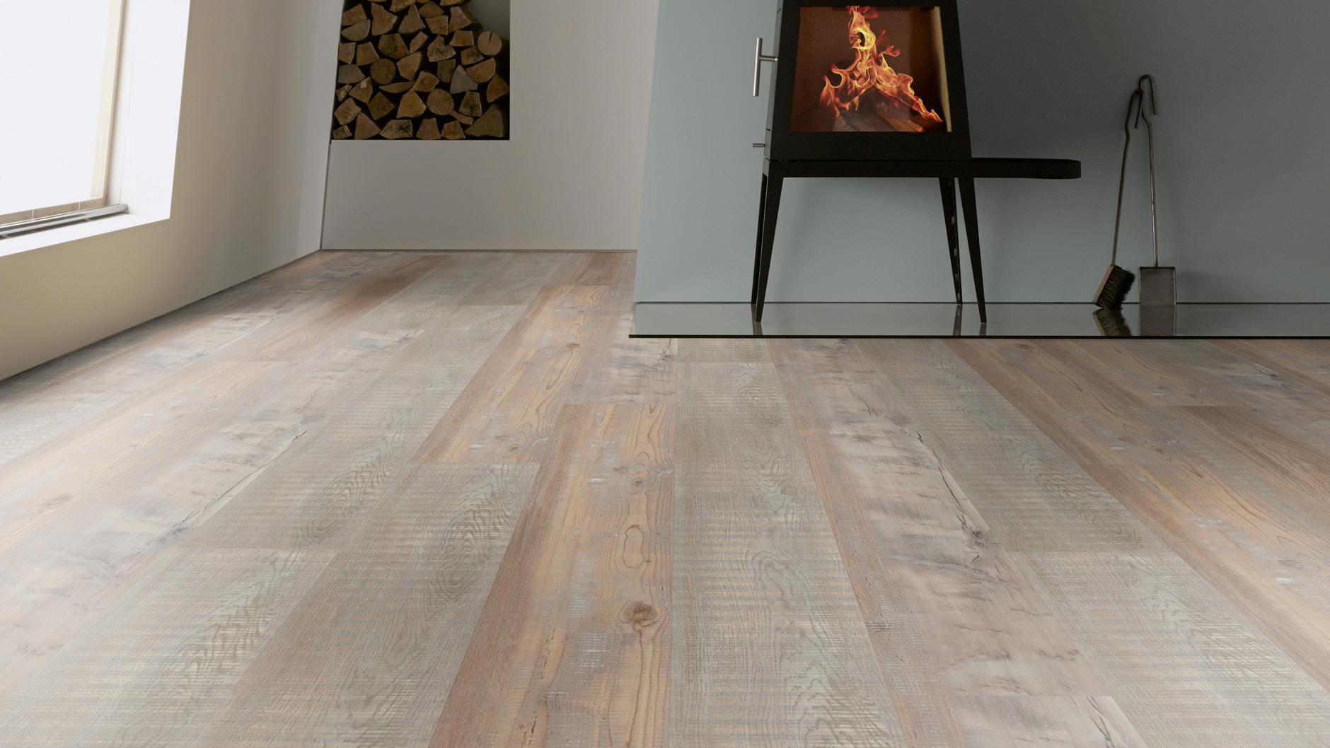 TER HÜRNE Design-Vinylboden Pinie Valencia beigebraun Landhausdiele | Bright Choice Comfort | 30 m²-4012853129902