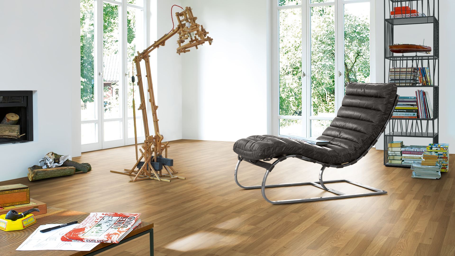 PARADOR Laminat Eiche natur Schiffsboden 3-Stab Realstruktur | Euro Click-4014809168812
