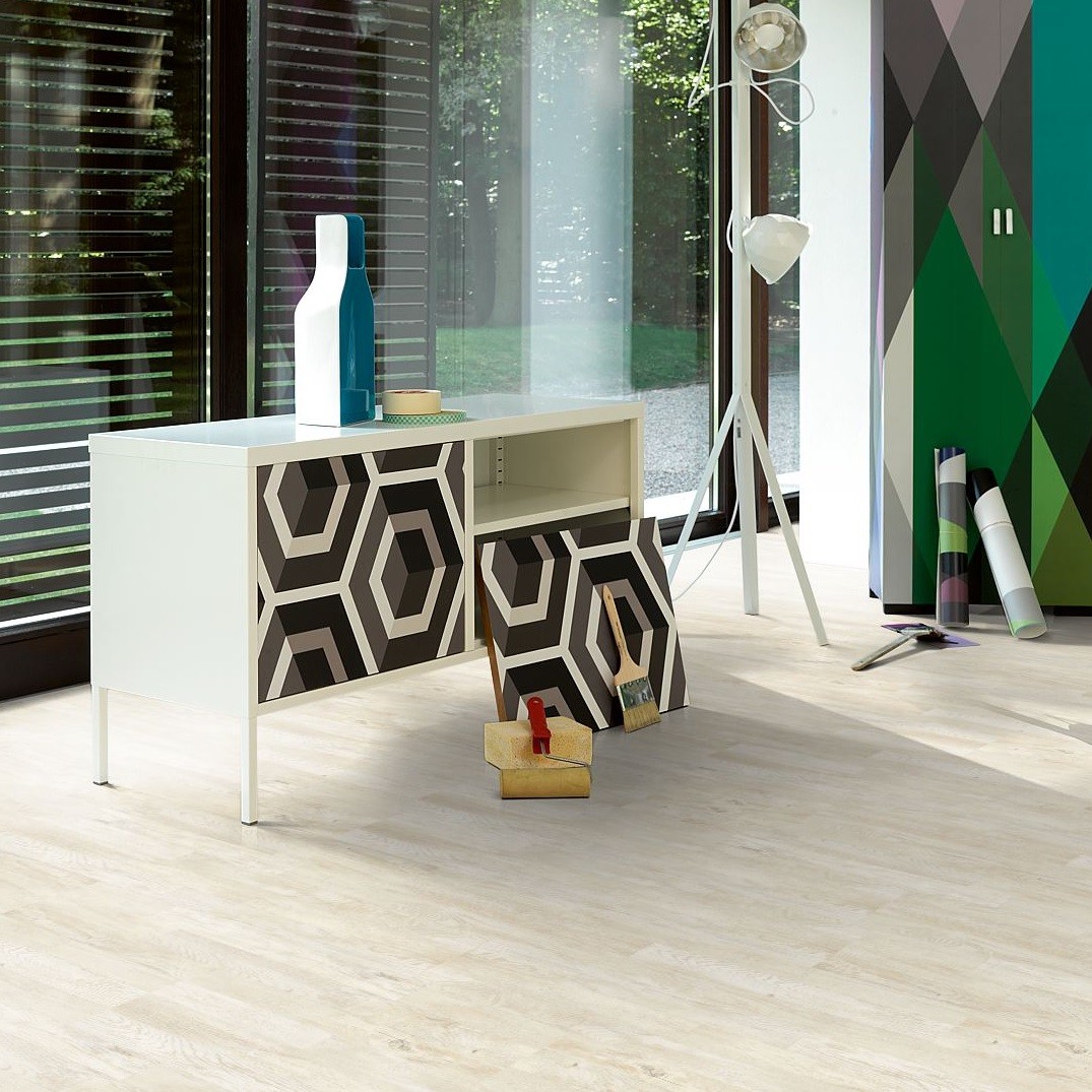 PARADOR Laminat Eiche Patina weiß Schiffsboden 3-Stab | Basic 200 |  27 m²-4014809139812