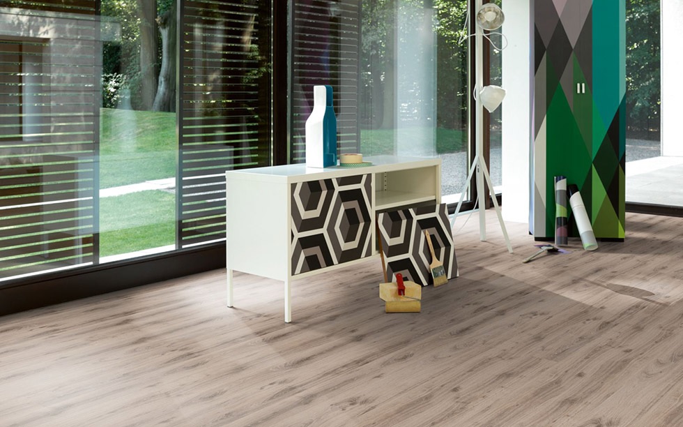 PARADOR Laminat Eiche Tradition grau-beige Landhausdiele Eleganzstruktur | Urban 8-32-4014809226574