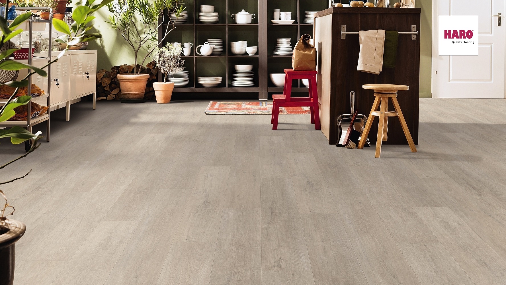 HARO Laminat Eiche Livorno greige soft matt Landhausdiele 4V | Tritty 90 | 2. Wahl | 19,5 m²-4018427447946