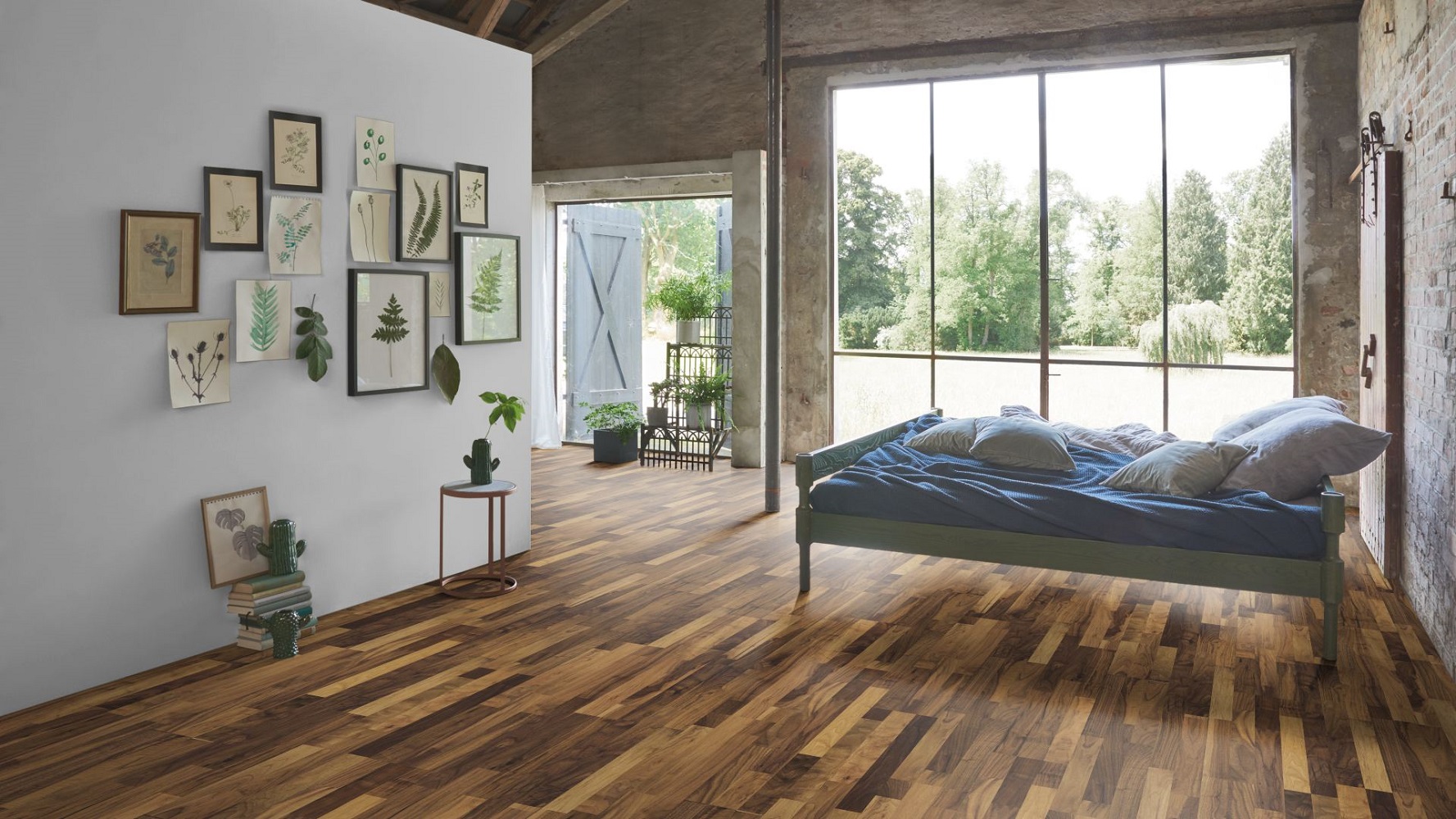 PARADOR Parkett Walnuss Schiffsboden 3-Stab matt lackiert | Sonderedition | 12 m²-#