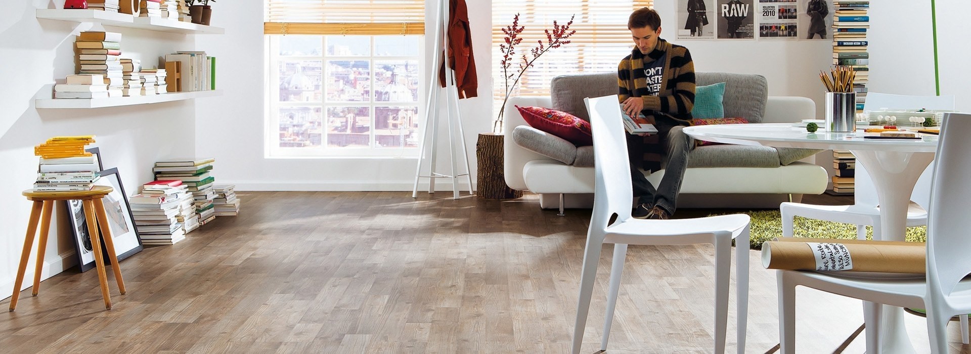 HARO Laminat Lärche Country strukturiert matt 2-Stab | Go Floor 200 | 32 m²-4018427312145