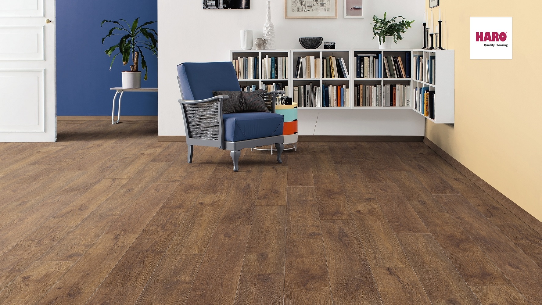 HARO Laminat Eiche kerngeräuchert Landhausdiele 4V | Tritty 90 | 2.Wahl | 35 m²-4018427447984