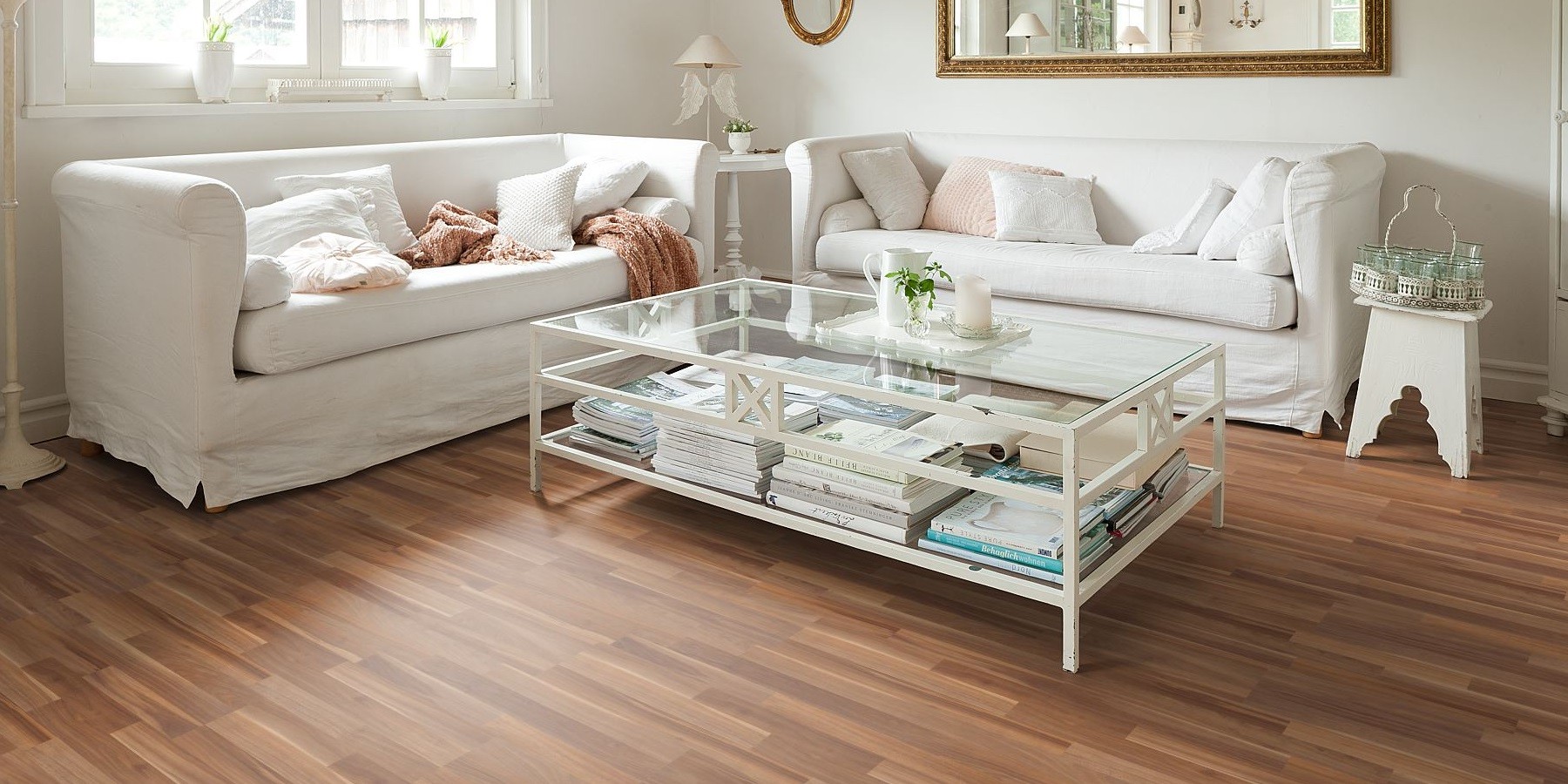 HARO Laminat Nussbaum Pore Schiffsboden 3-Stab | Sonderedition | 2.Wahl | 17 m²-4018427263706