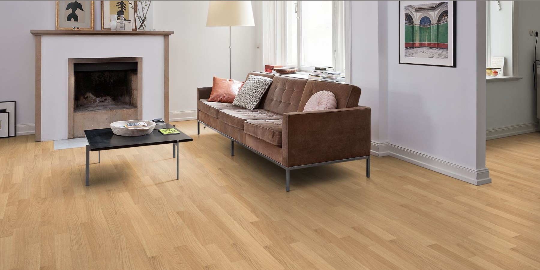 HARO Laminat Buche beige Pore Schiffsboden 3-Stab | Tritty 75 | 32 m²-4018427242428