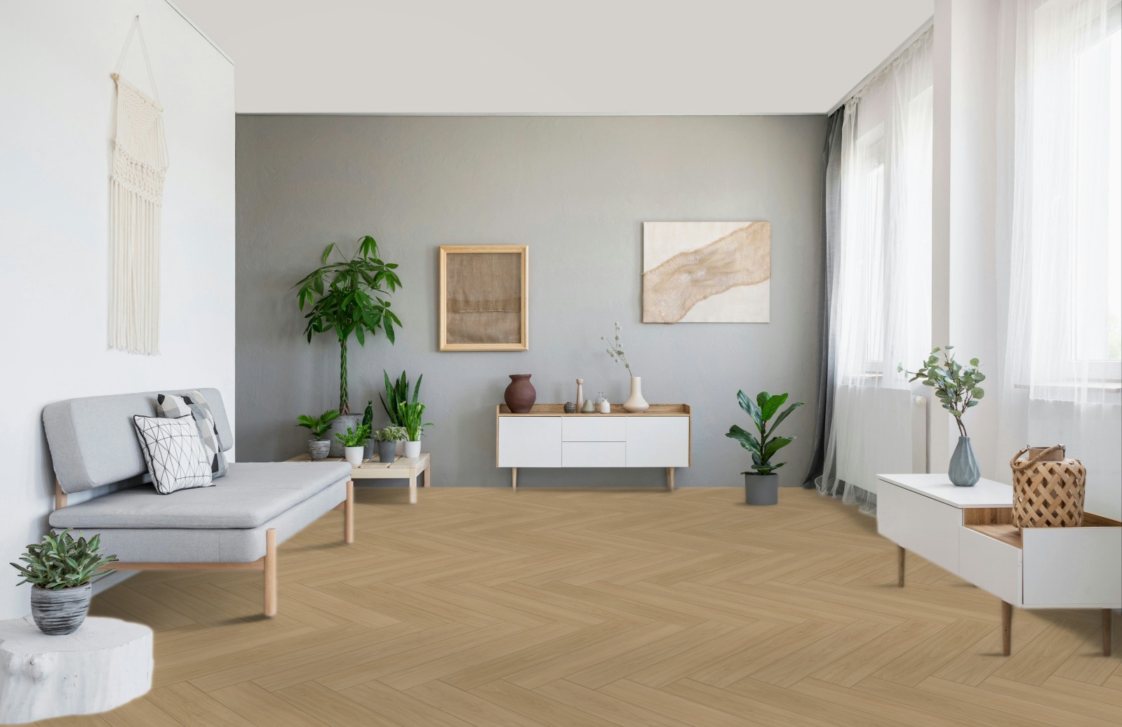 PARADOR Designboden Eiche Artemis natur Fischgrät Eleganzstruktur 4V | Modular ONE-4014809268345