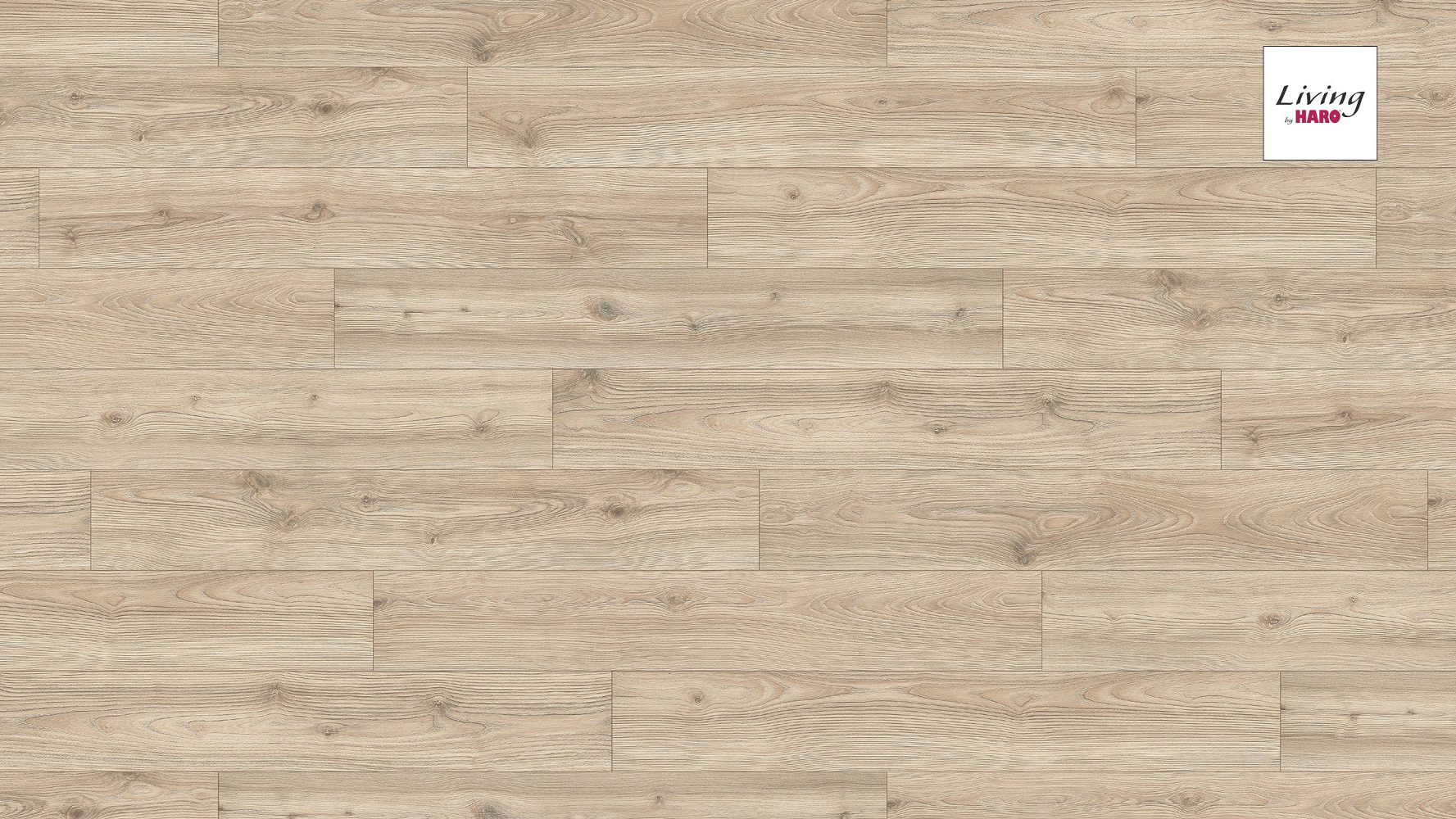 HARO Laminat Skandinavische Esche Landhausdiele 4V strukturiert matt | Living | 18 m²-4018427386733