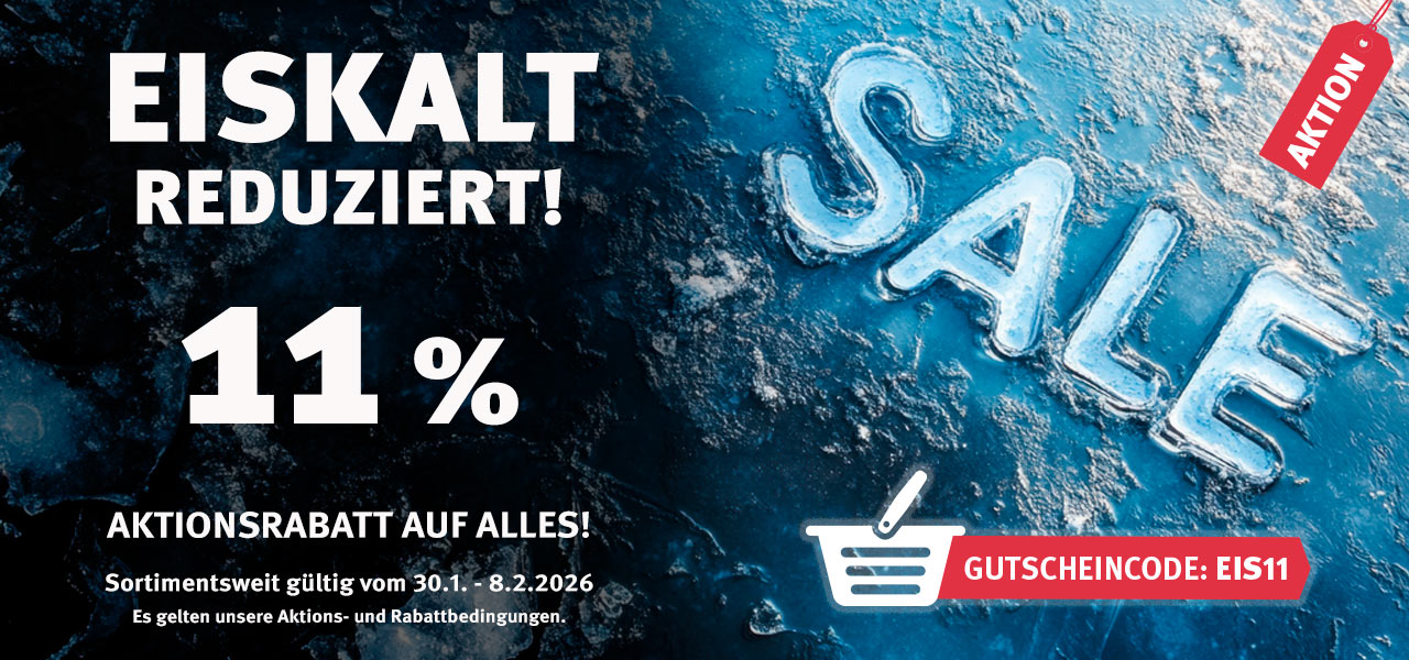 Aktion Eiskalt reduziert mit 11% sortimentsweitem Rabatt