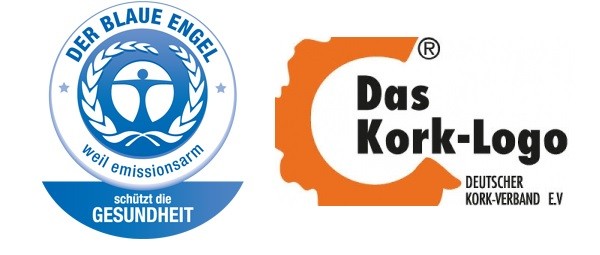 Kork Streifer silbergrau auf anthrazit lackiert | 36 m²-4011138103927