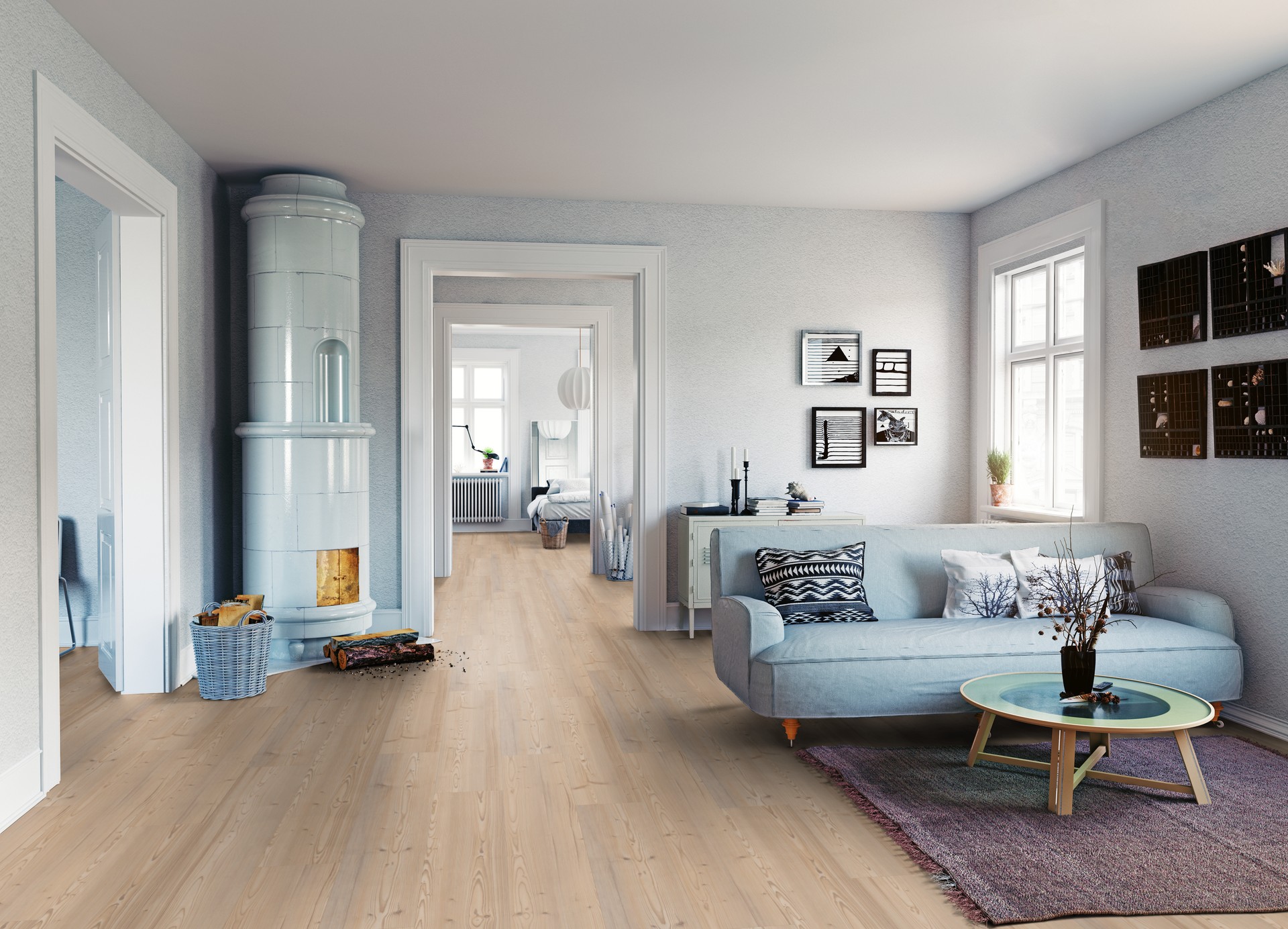 TER HÜRNE Design-Vinylboden Pinie Wien Lange Landhausdiele D03 | Grand Choice Perform-4012853152108