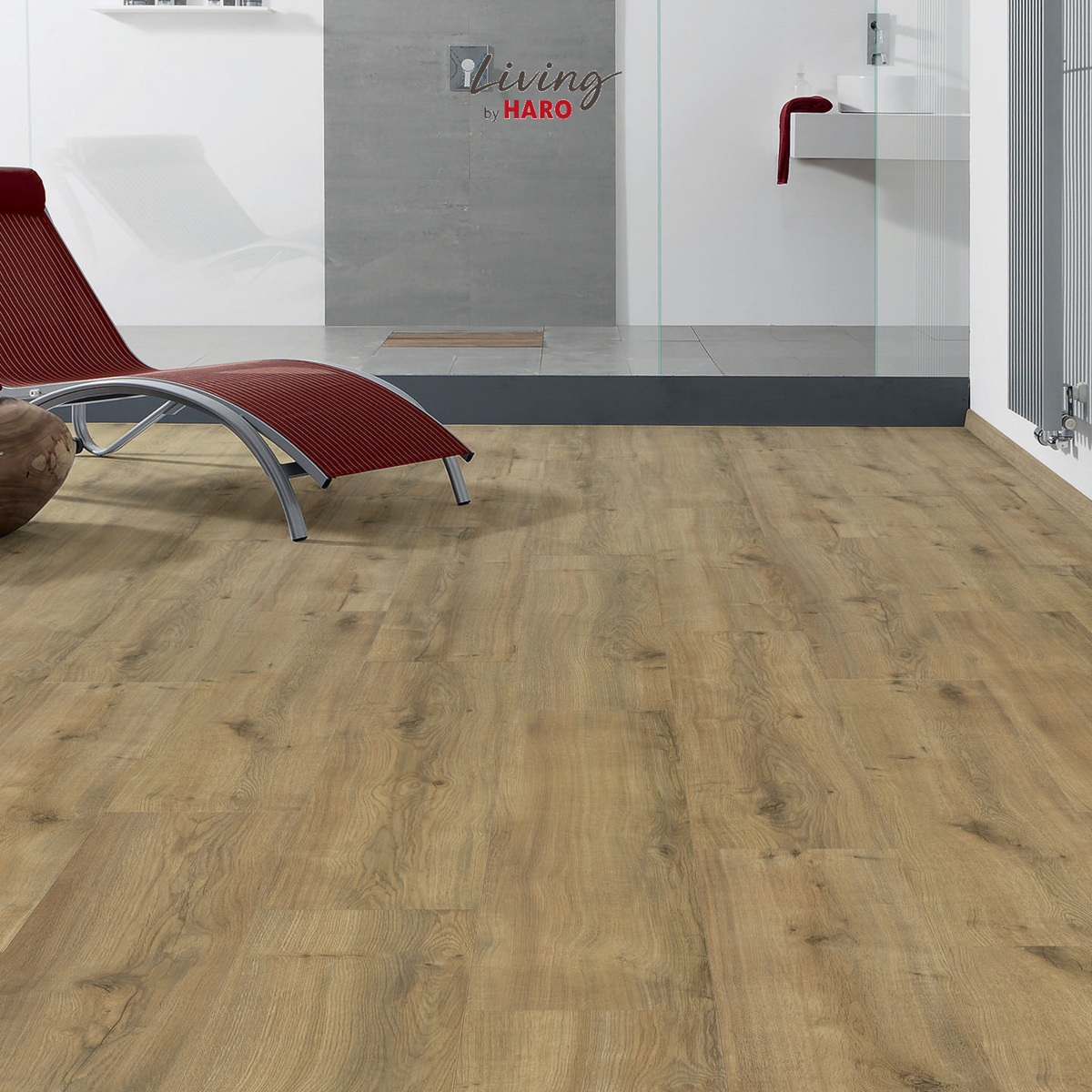 HARO Designboden Eiche Montana natur strukturiert Landhausdiele 4VM | HydroStar